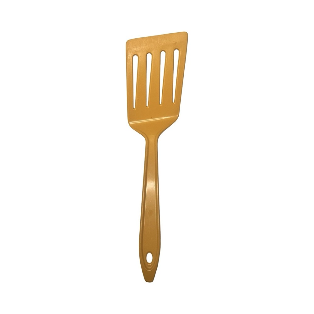 Vintage Hutzler Lopol No. 717 Slotted Turner Spatula Mustard Yellow Melamine‎